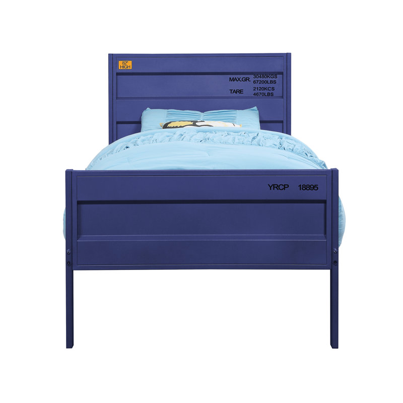 Cargo Finish Bed, Blue, Twin