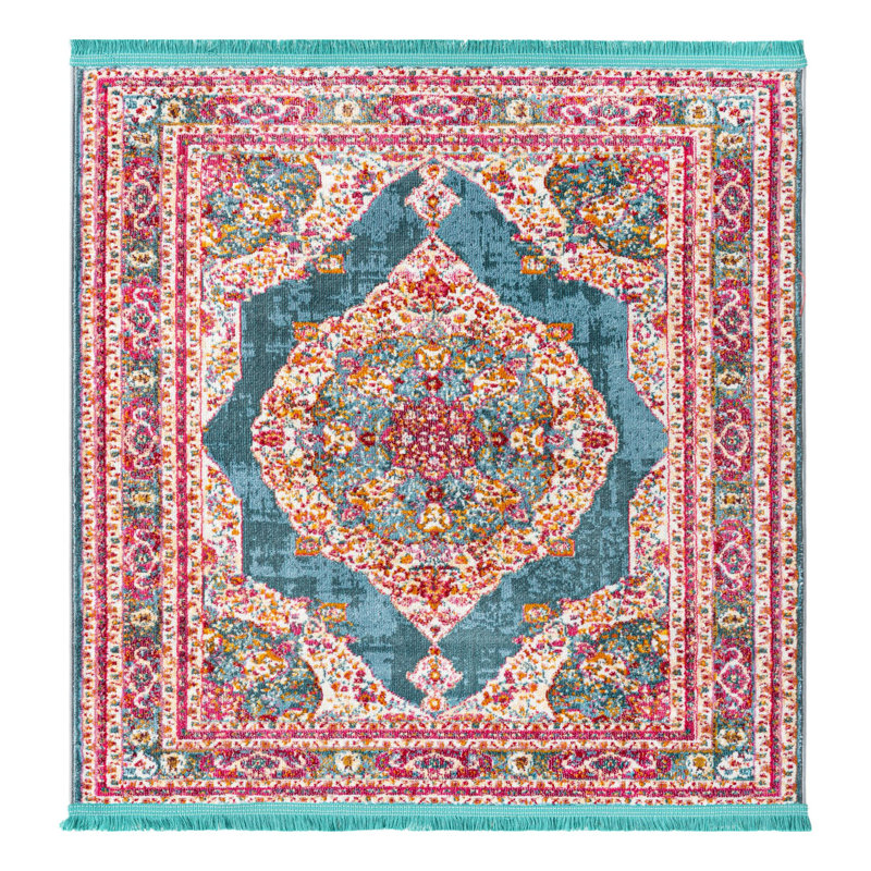 Folmar Oriental Indoor Rug, Square 5'