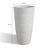 21.7-Inch Tall PE Tapered Planter Pots with Textured Finish-1641781448
