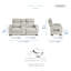 Causeuse inclinable électrique en similicuir de 73,5 po Dahmen-1032348423