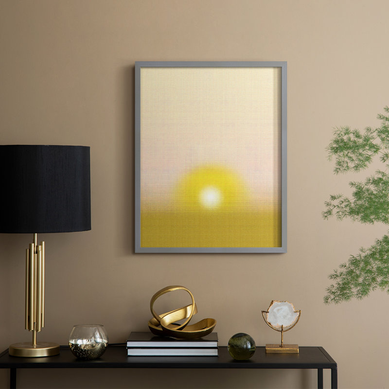 «Airbrush Dawn I», reproduction encadrée - bois massif, H 11 po x l 9 po, Gris