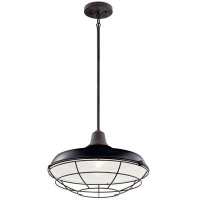 Luminaire suspendu d'extérieur Helmtrud / semi-encastré 1Lt
