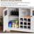 47" Buffet Cabinet With Storage Modern Kitchen Buffet Sideboard With 3 Drawer