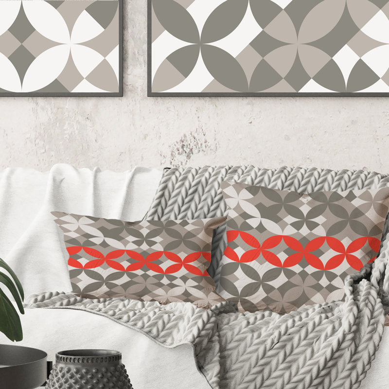 Geometric Throw Pillow, 18" x 18"