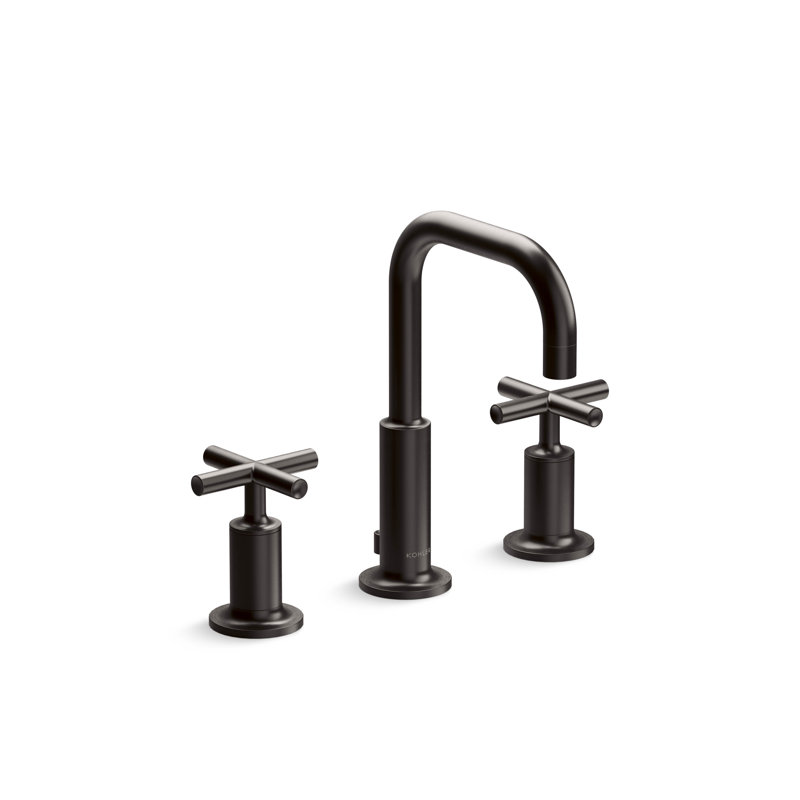 Robinet de lavabo de salle de bain à poignée croisée Purist, 1,2 gallon par minute