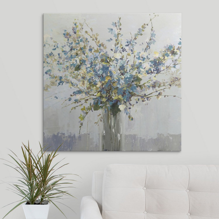 Anjelo Bouquet, reproduction d'art par Allison Pearce, H 35 po x l 35 po x P 1,5 po, Toile