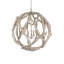 Lustre sphérique unique à 3 lumières Driftwood