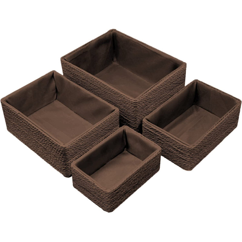 Boîte en colombe - ensemble de 4, Chocolat