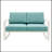 Abhilasha 52'' Wide Aluminum Loveseat with Cushions-843548922