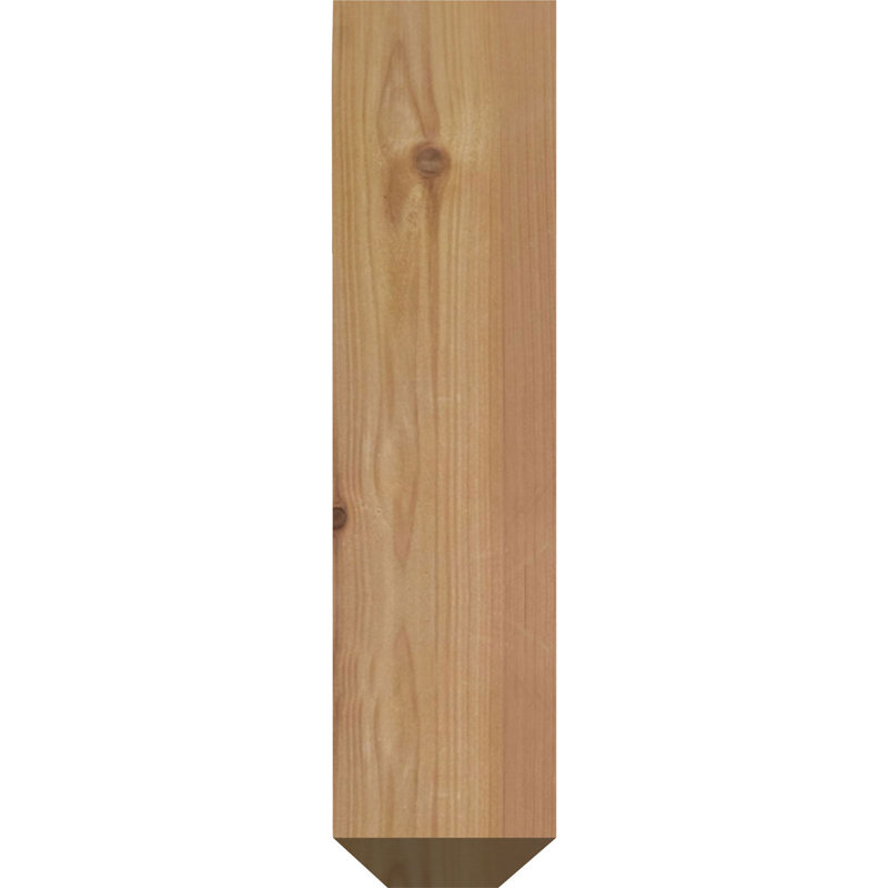 Fleur de lys triple support artisanal Ironcrest, H 16 po x P 13 1/2 po, 3 1/2"W x 4"T Western Red Cedar (Smooth)