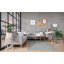 Tapis contemporain gris à rayures verticales grises-124205888