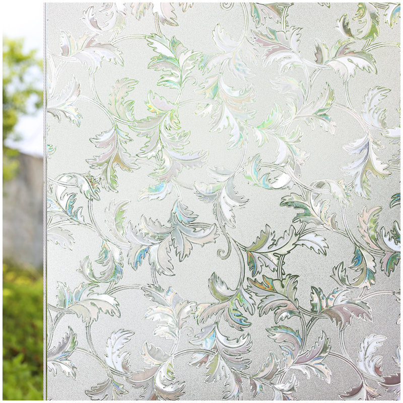 35.4Inx78.7In .3D Ecology Decorative Non-Adhesive Window Privacy Decal