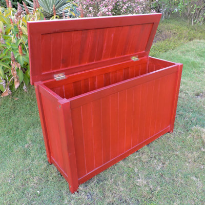 Boîte de rangement en bois massif Debraoh