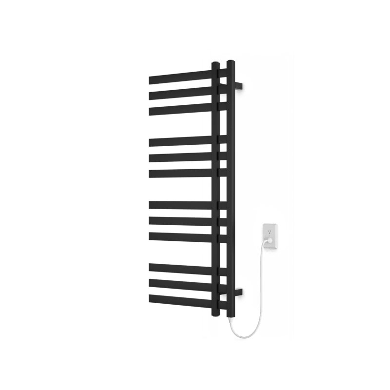 Chauffe-serviettes à panneau plat, Noir mat