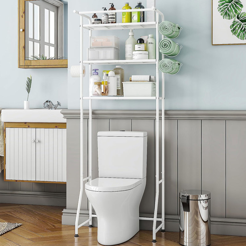 Rangement autoportant au-dessus de la toilette en métal Maccarthy