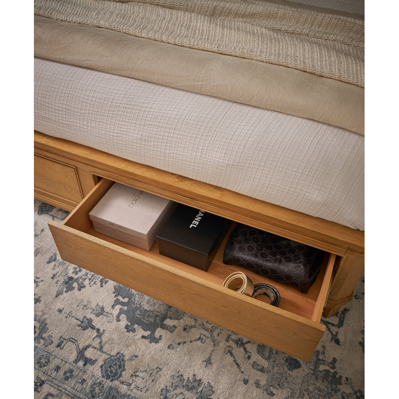 Birchaven Panel Storage Bed King, Tan, King