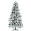 Arbre de Noël de 6 pi avec 300, 790 pointes de branches de neige et 8 modes de clignotement, arbre artificiel à charnières pour le bureau à domicile, pointes enneigées multicolores, modes de décoration
