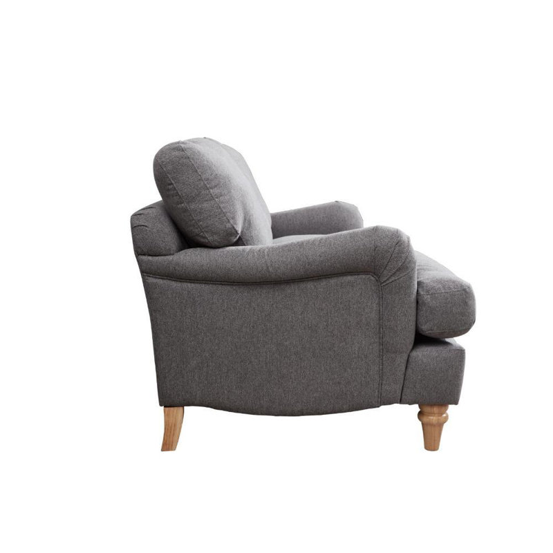 Annonciade 2 Seater Linen Sofa, Grey