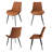 Josman Faux Leather Upholstered Dining Chair with Steel Legs-245016042-215142799