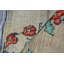 Tapis bleu bohème, tapis 4,7 x 8,3 pi, tapis turcs, tapis aztèque, tapis rétro