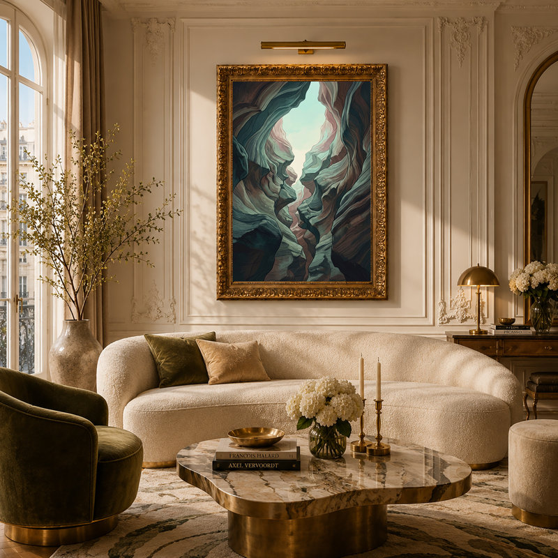 Art mural sur toile Wavy, H 30 po x l 20 po