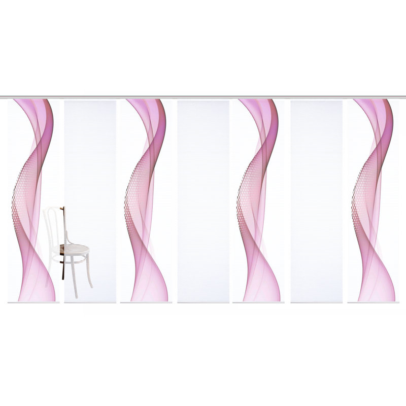 Semi Sheer Sliding Panel, in Grey