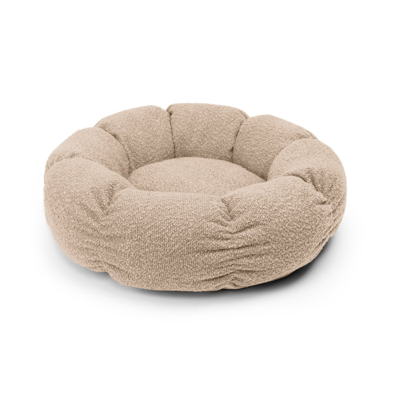 Lit rond avec coussin de siège amovible, H 5 po x l 36 po x P 36 po, Tanné