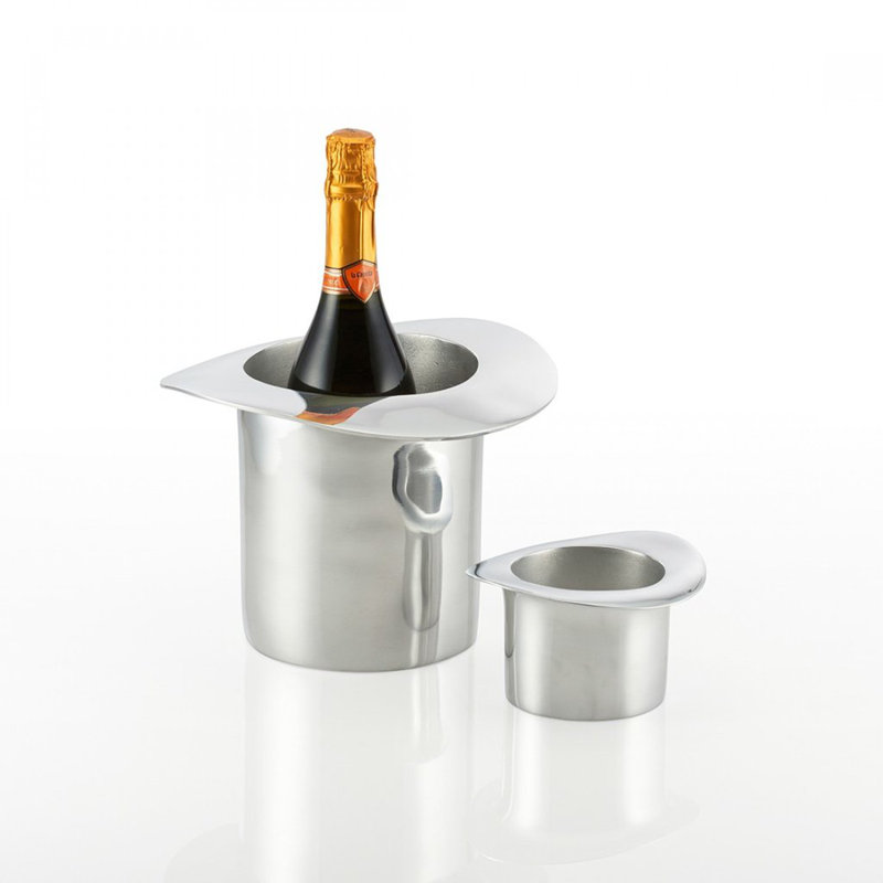 Seau à champagne de haut chapeau, Argent