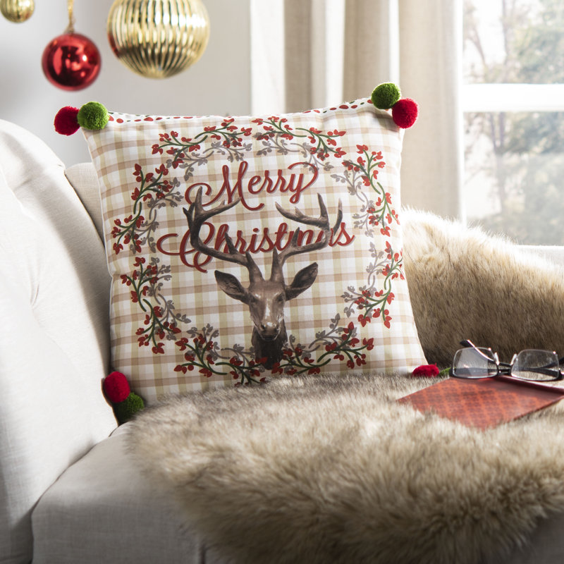 Darton Plaid Reversible Throw Pillow