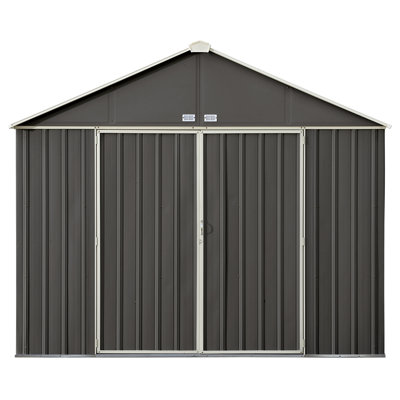 Remise de rangement en acier avec pignon très haut galvanisé de 10 x 8 pi EZEE Shed