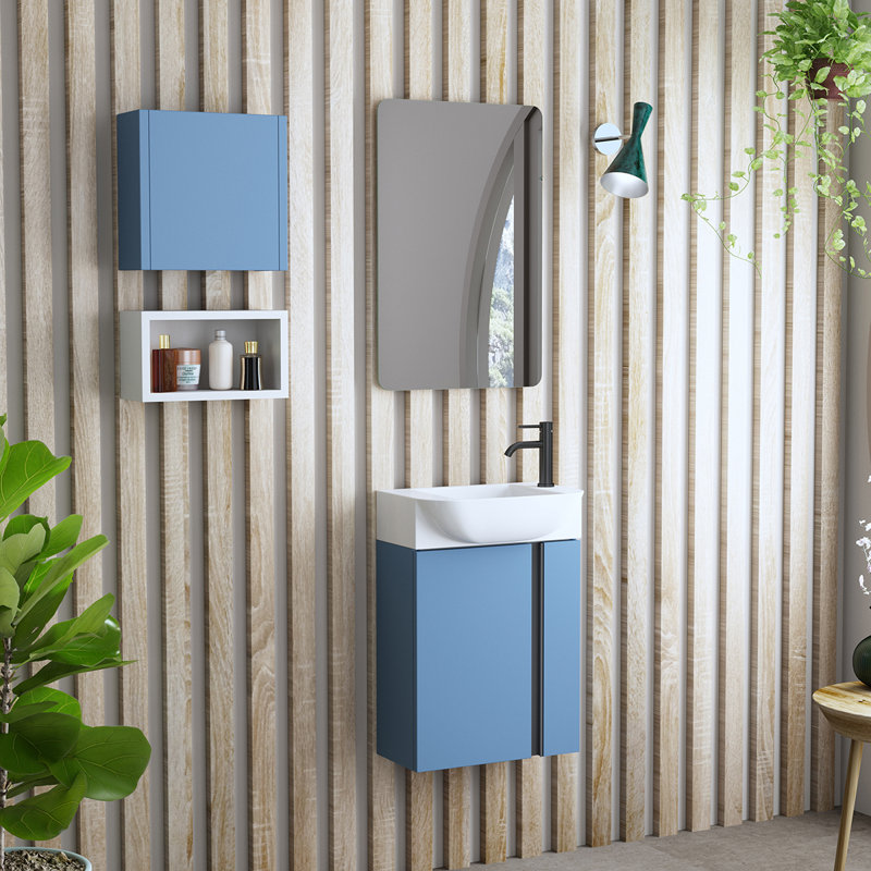 Camilia 17.7'' W Single Vanity, Island Matte