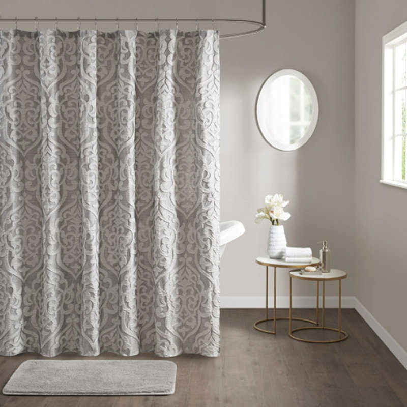 Rideau de douche jacquard, Argent