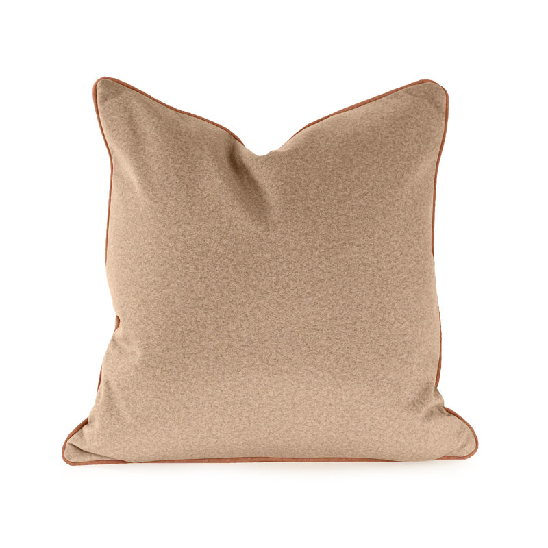 Oreiller en duvet Qiviut Camel, Chameau, Mélange de duvet, Carré 24 po