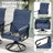 3-piece Padded Textilene Patio Bistro Set With Swivel Chairs And Side Table-1729059175