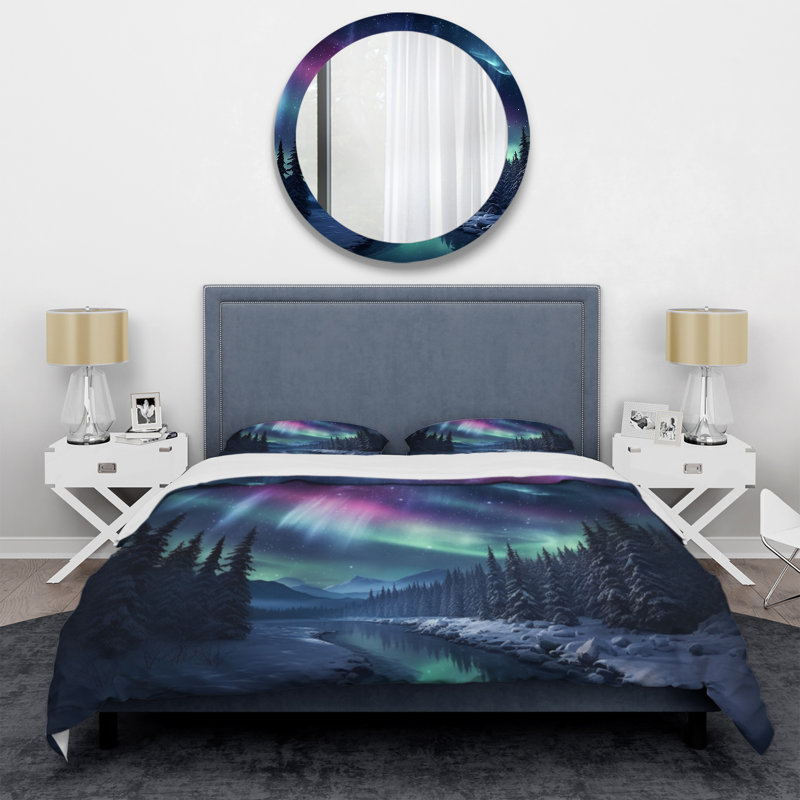 Ensemble de housse de couette en microfibre / polyester Northern Lights III Bedding