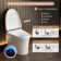 Smart Bidet Toilet Tankless, Intelligent Bidet Toilet with Auto/Blackout Flush, Heated Seat, Warm Wash, Warm Dryer (Remote Control Included)