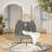 Wicker Rattan Patio Basket Egg Swing Chair with UV Resistant Cushions-925320614-925320615