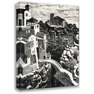 Toile tendue Castrovalva par M.C.Escher