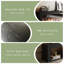 Black Manufactured Wood TV Cabinet Fireplace