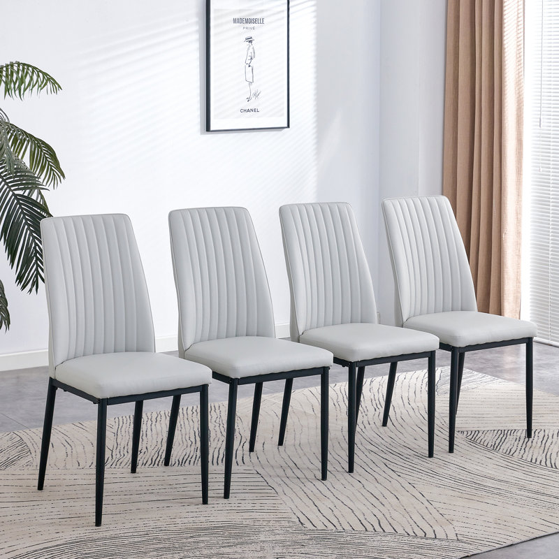 5-Piece Dining Table Chairs Set, Rectangular Dining Room Table Set For 4
