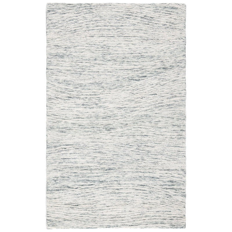 Alea Metro Hand Tufted Indian Wool And Cotton With Latex Abstract Rug, Square 6'