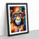 Monkey Portrait No.5 - Single Picture Frame Print