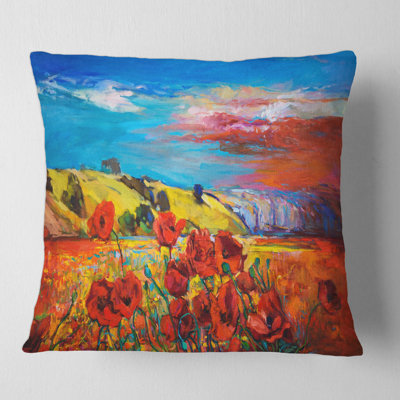 Floral Throw Pillow