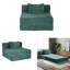 Canapé à compression, canapé-lit convertible au sol avec structure de forme fixe, canapé modulaire monoplace désossé, aucun assemblage requis-137815253
