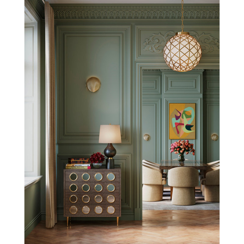 Polyhedron 1 - Light Pendant, 97.5" H x 20.5" W x 20.5" D