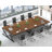 Cheryel 70.87" Modern Wood and Metal Computer Desk, Light Gray-1043580112-1043580113