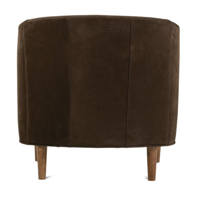 Pate Dark Chocolate Leather Chair