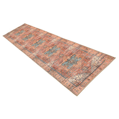 Tapis transitionnel de couleur orange rouille
