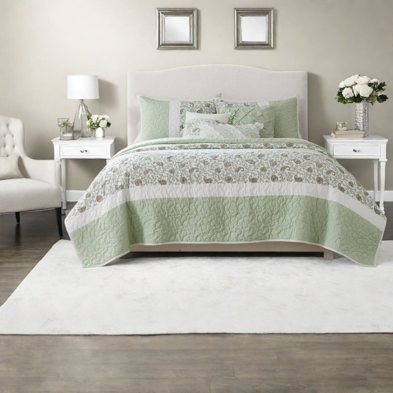 Elegant Farmhouse Cotton Percale Bedding Sets King/cal King