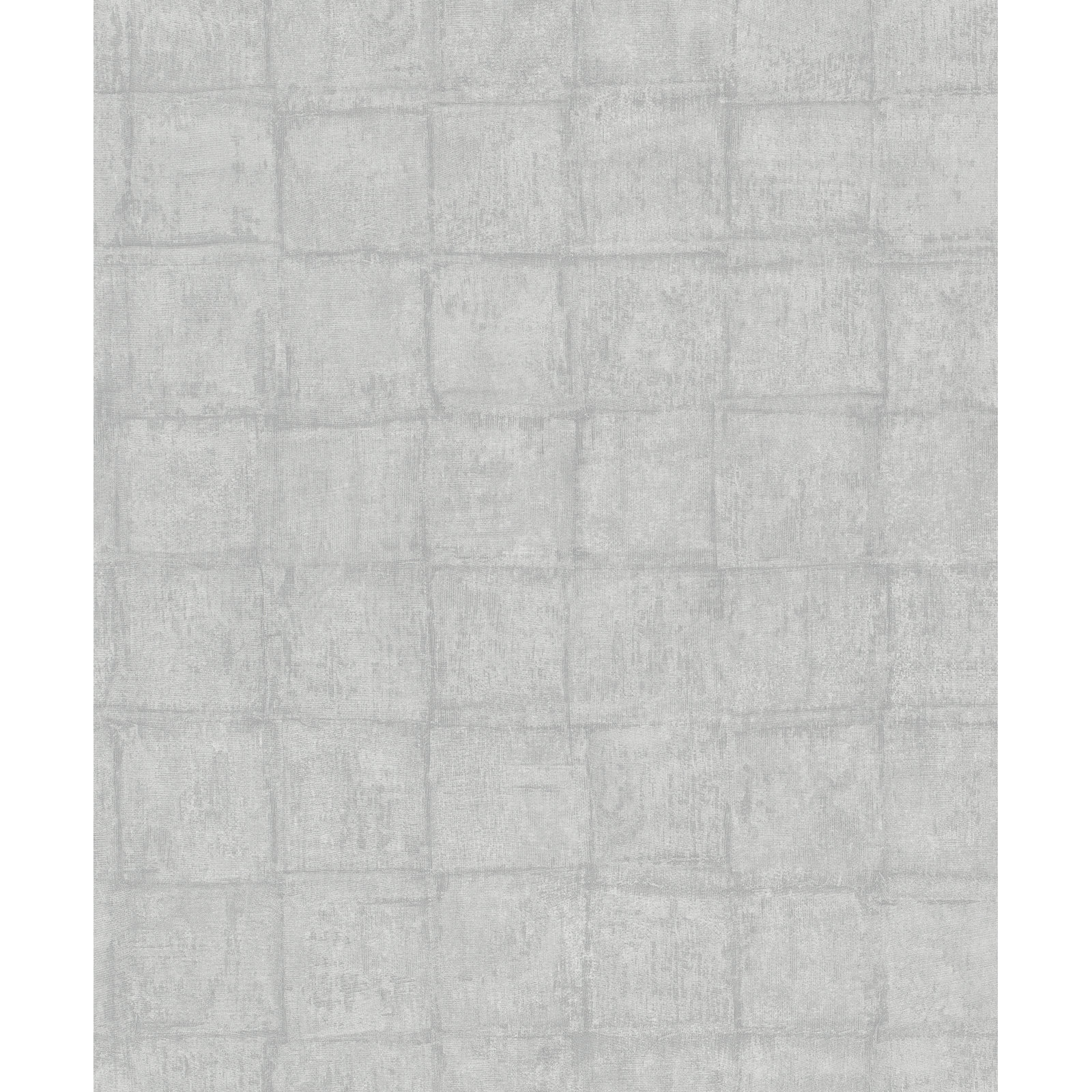Eden Textured Tile 33' L X 21" W Wallpaper Roll, Chalk Gray